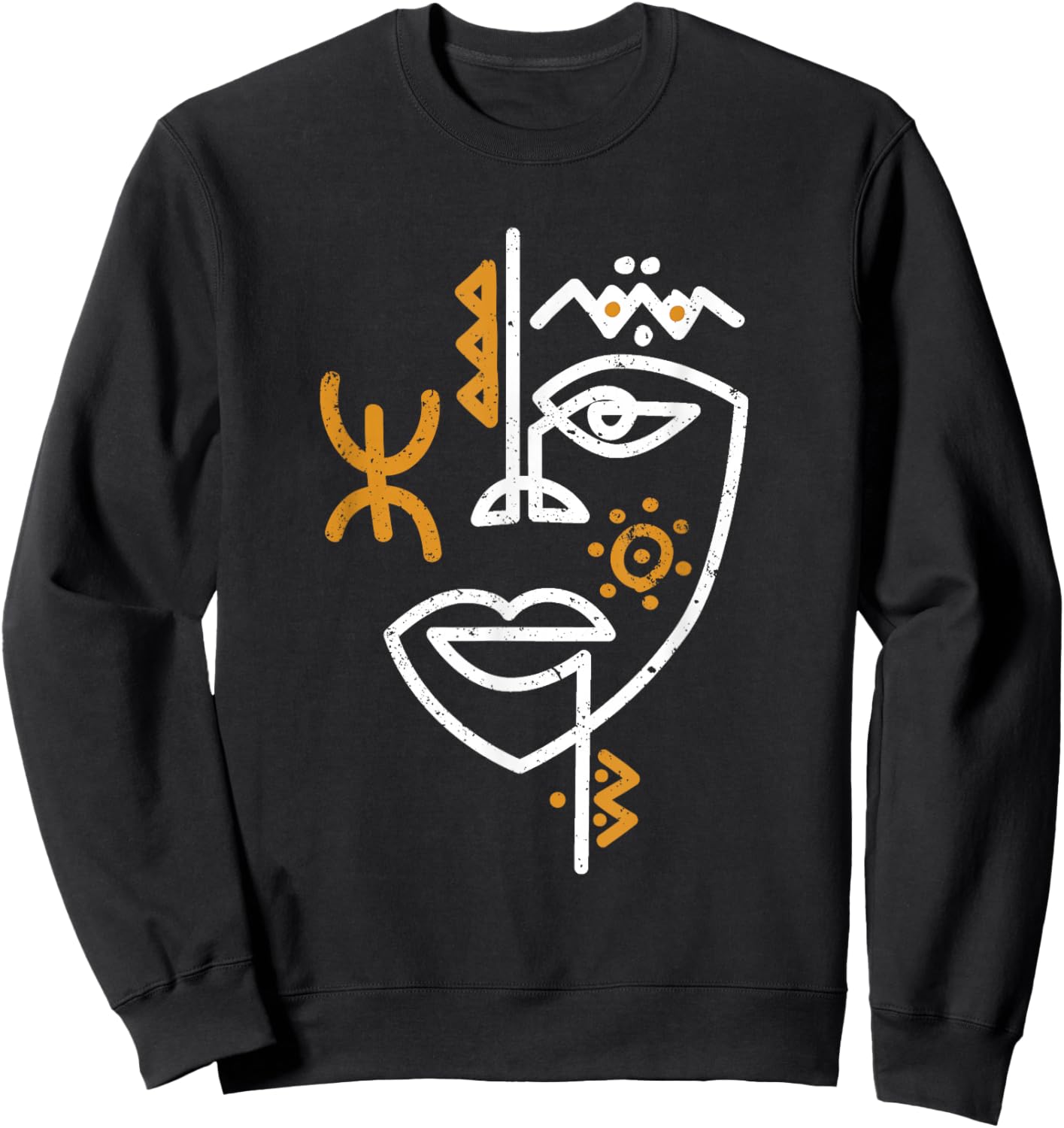 Tifinagh Alphabet Berber Amazigh Tattoo Sweatshirt - Sweatshirt | Black