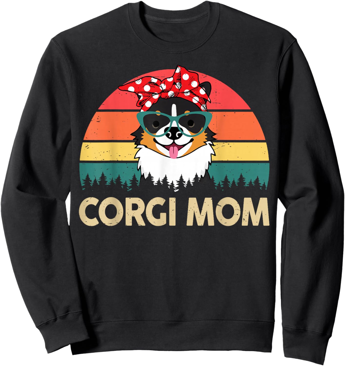 Corgi Mom Sweatshirt - Sweatshirt | Black