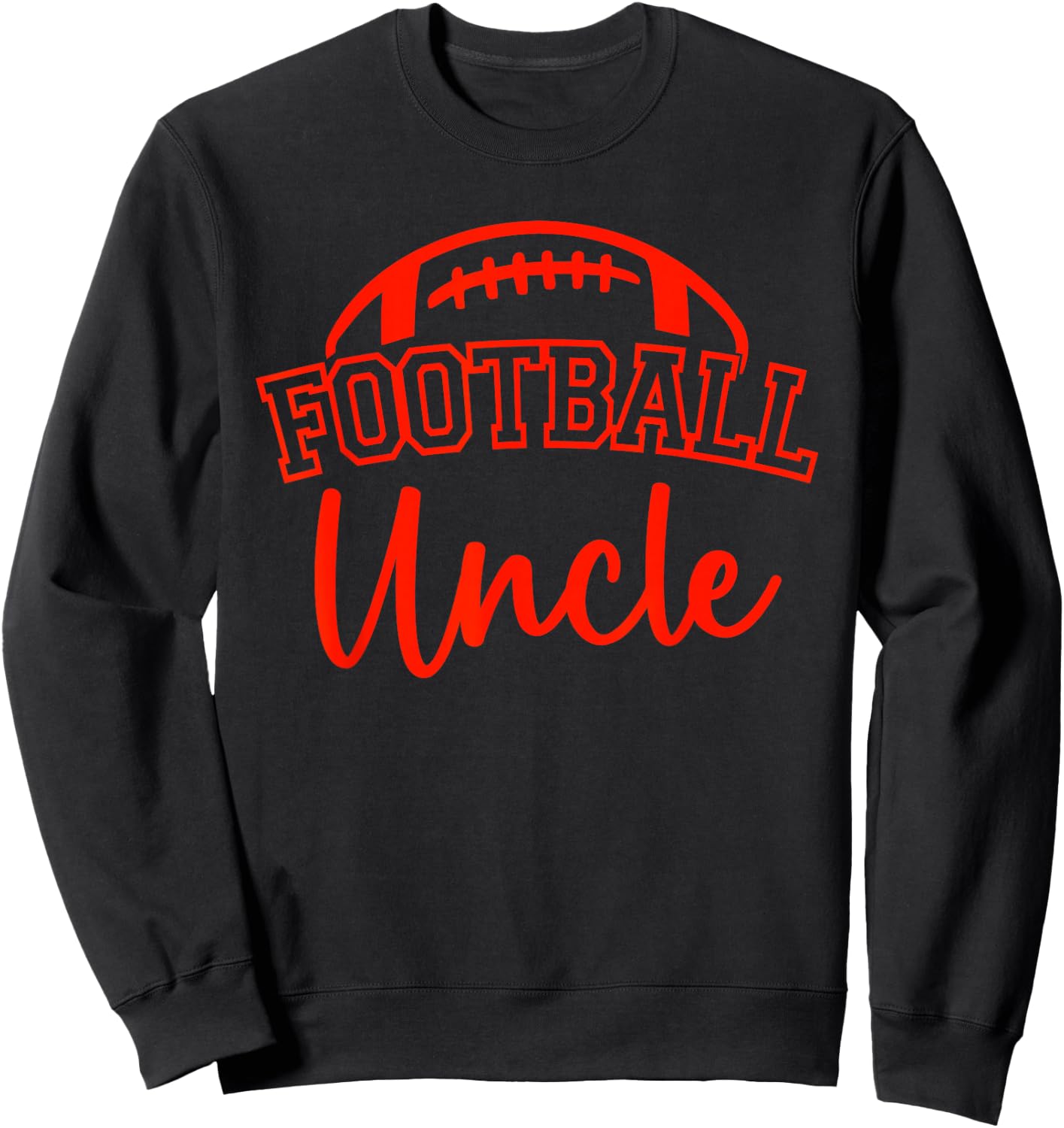 Football Uncle Matching Family Football Sweatshirt - Sweatshirt | Black