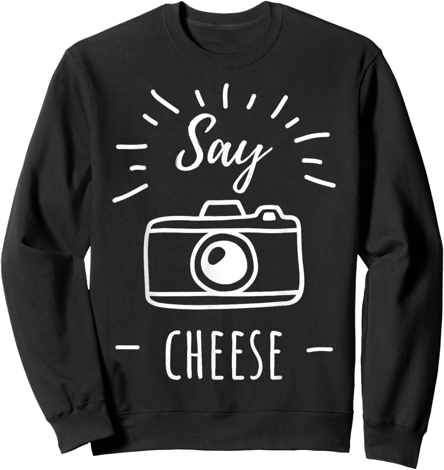 Say cheese Sweatshirt - Sweatshirt | Black