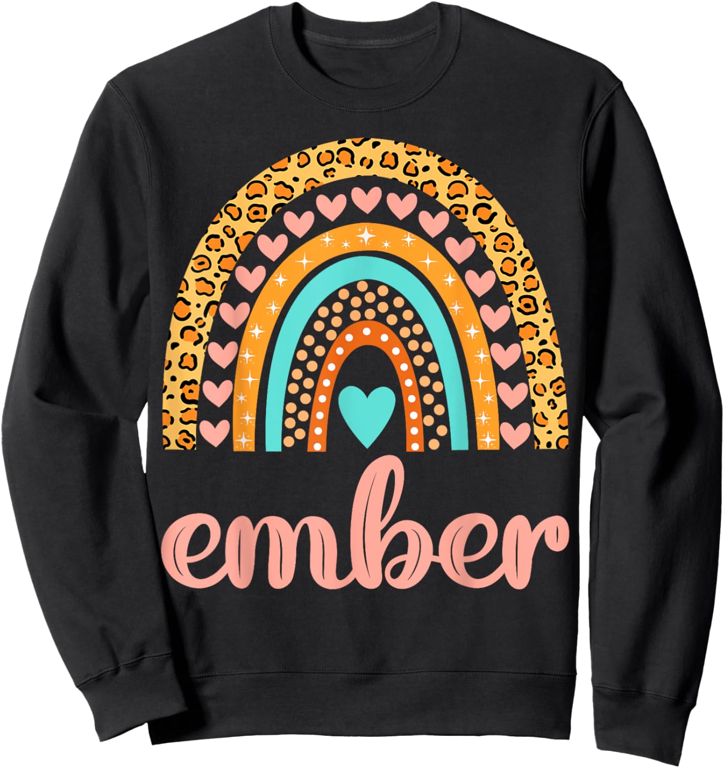 Ember Ember Name Birthday Shirt Gift Sweatshirt - Sweatshirt | Black