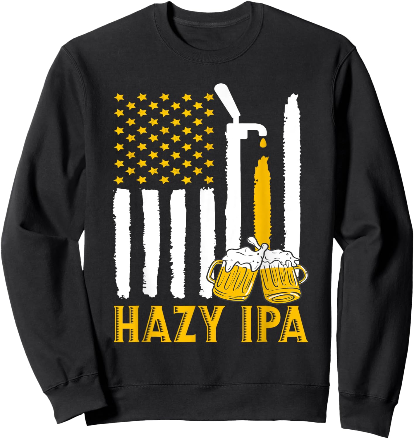 Hazy IPA Craft Beer Indian Pale Ale Sweatshirt - Sweatshirt | Black