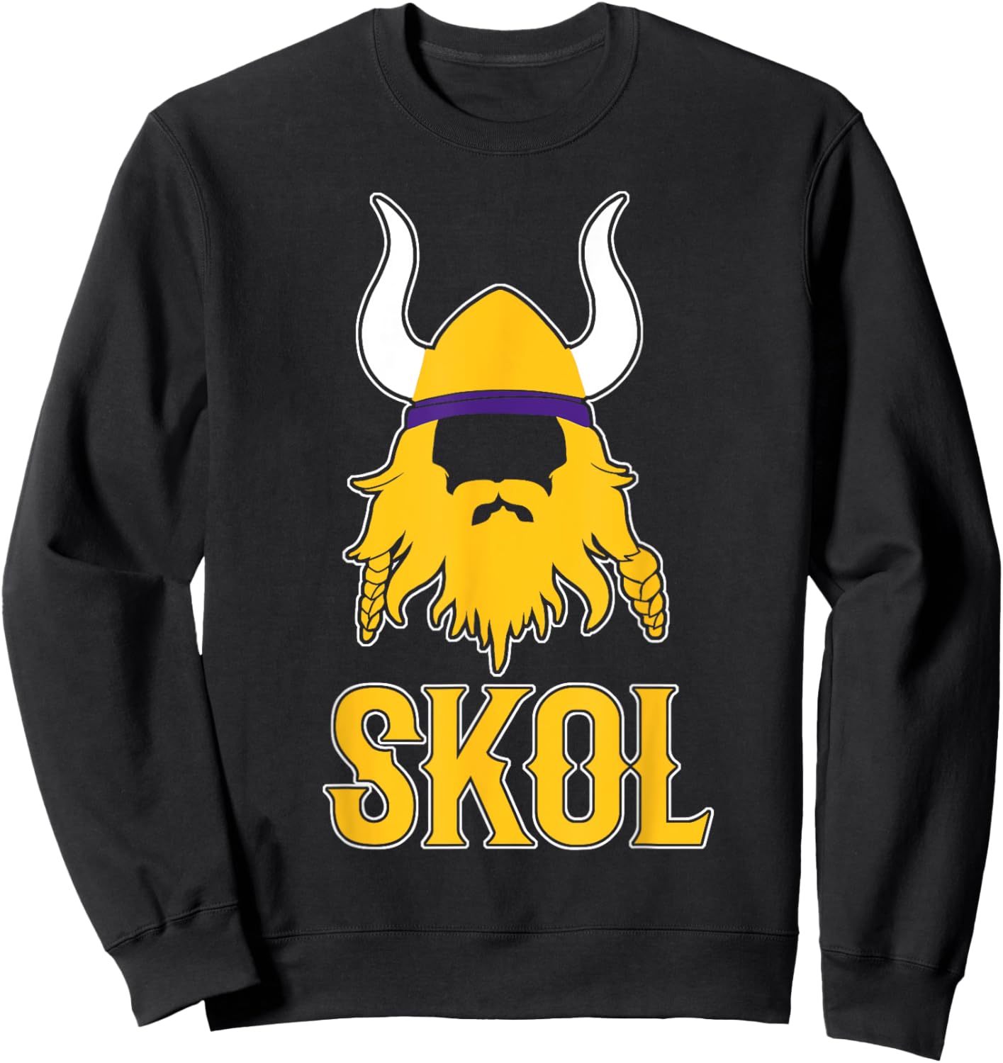 Miftees SKOL Nordic Scandinavian Viking Warrior Sweatshirt - Sweatshirt | Black