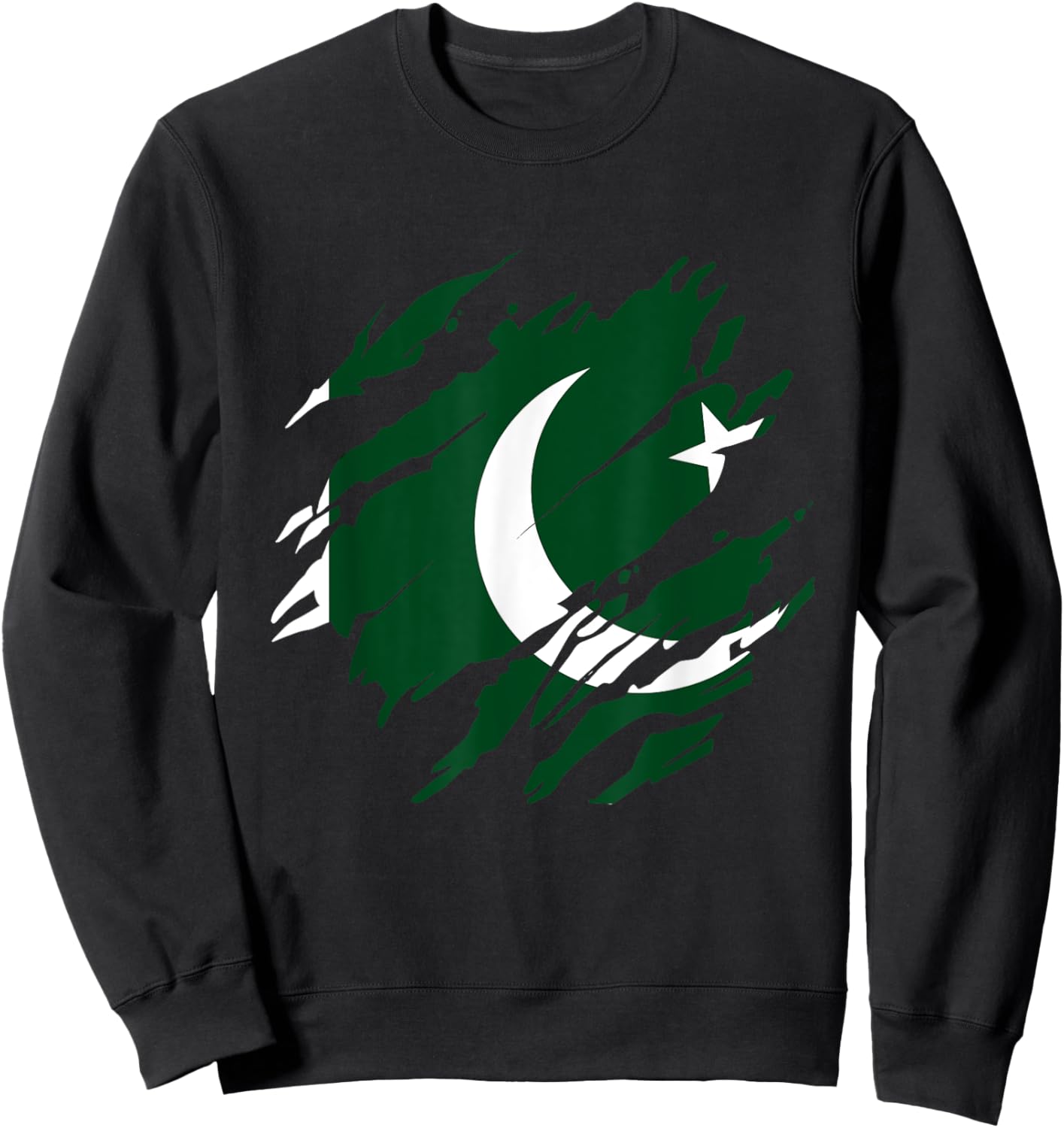 Pakistani Flag Pakistan Sweatshirt - Sweatshirt | Black