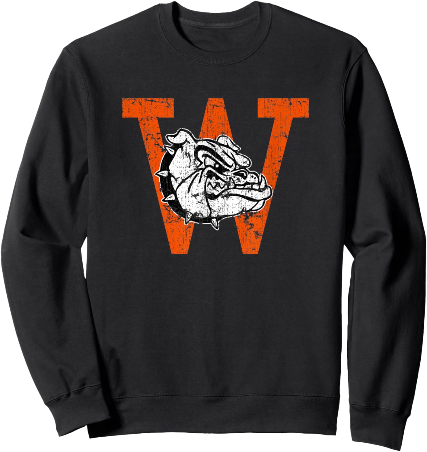 Wayne Bulldogs Mascot Lettermark Sweatshirt - Sweatshirt | Black