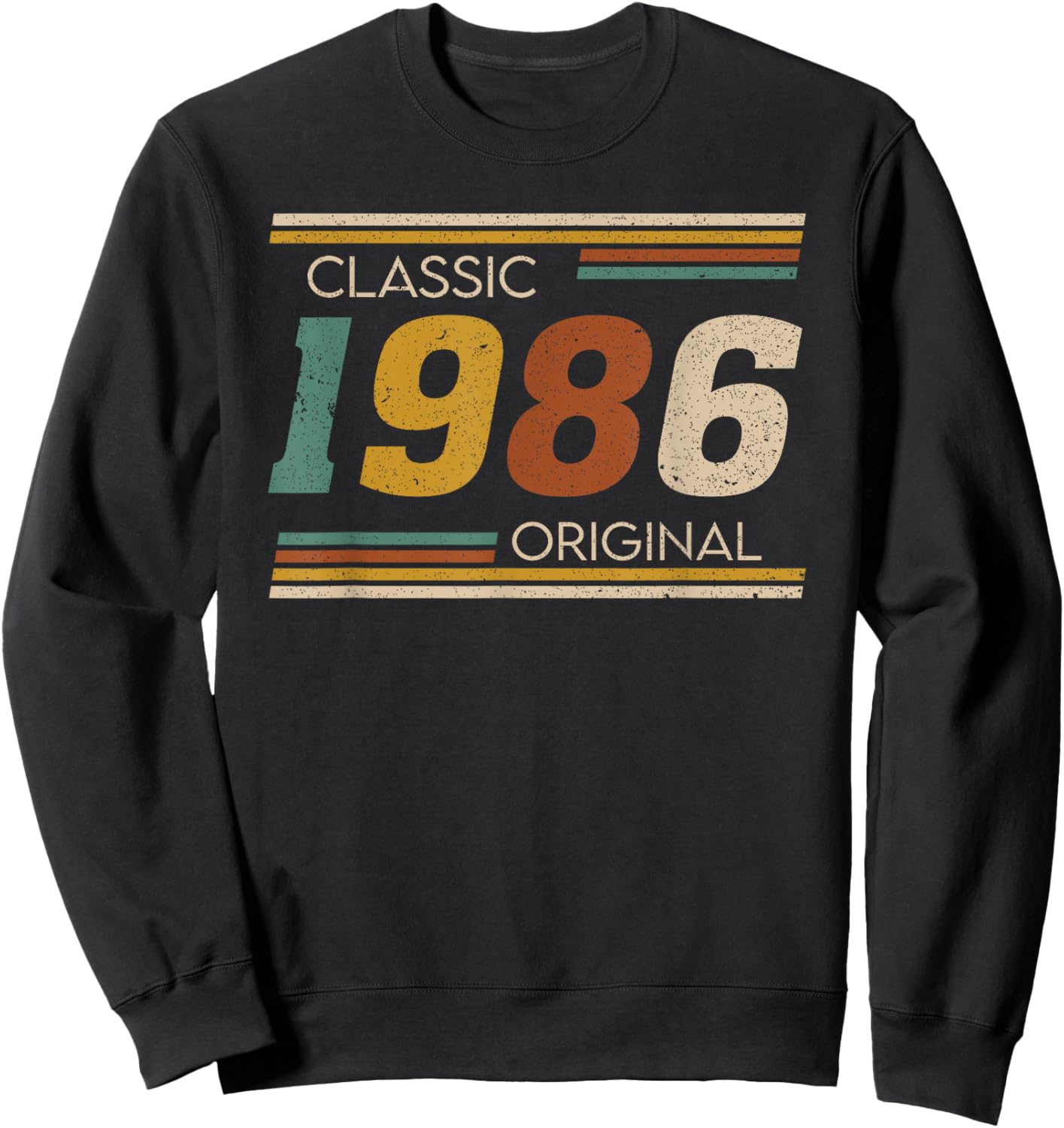 Vintage Classic 1986 Original 36 Years Old 36th Birthday Sweatshirt - Sweatshirt | Black