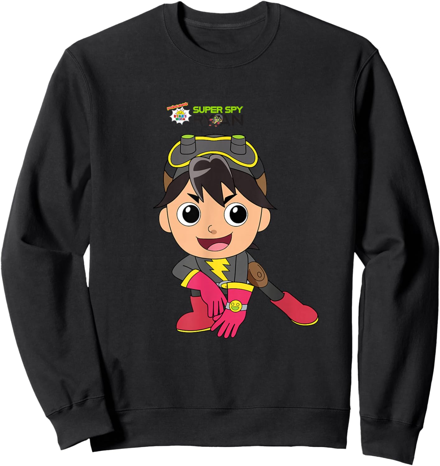 Ryan's World Super Spy Ryan Sweatshirt - Sweatshirt | Black