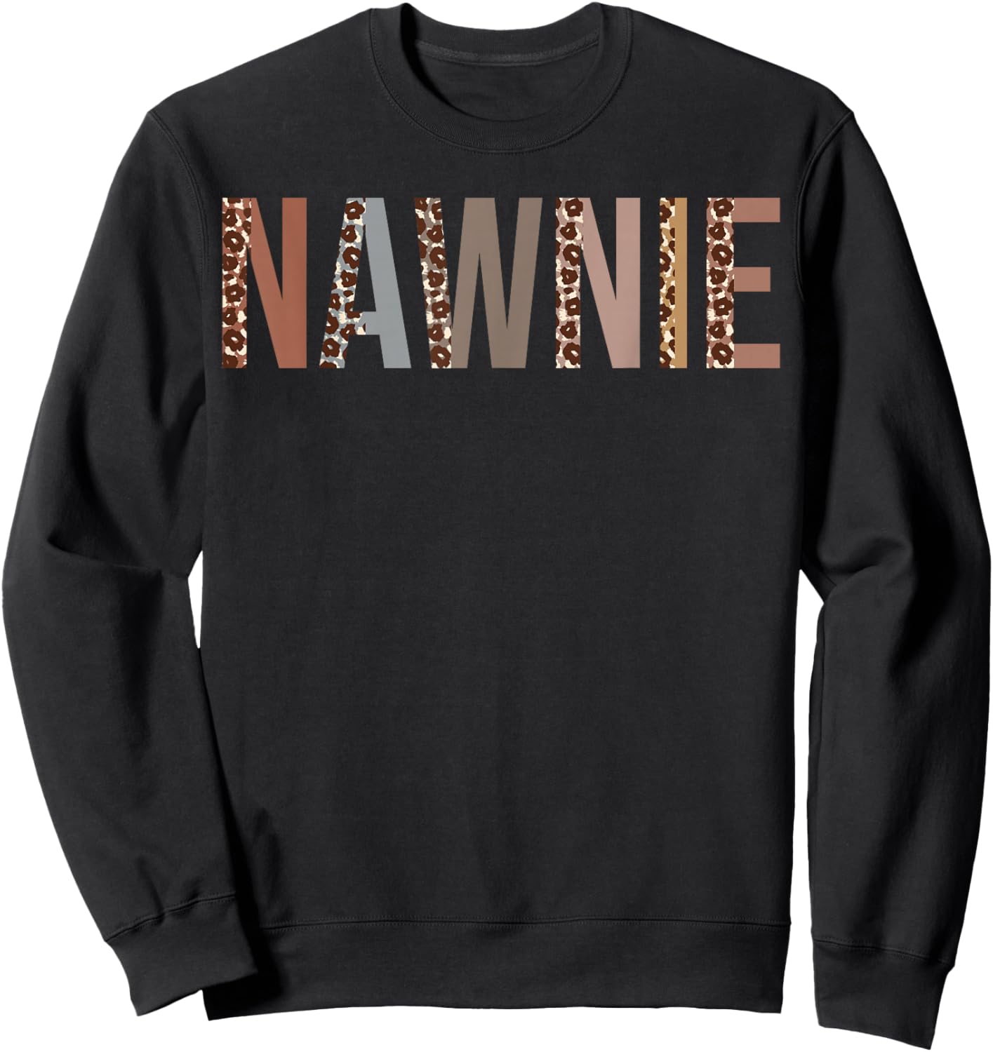 Leopard Nawnie Supplies Funny Back to School Sweatshirt - Sweatshirt | Black