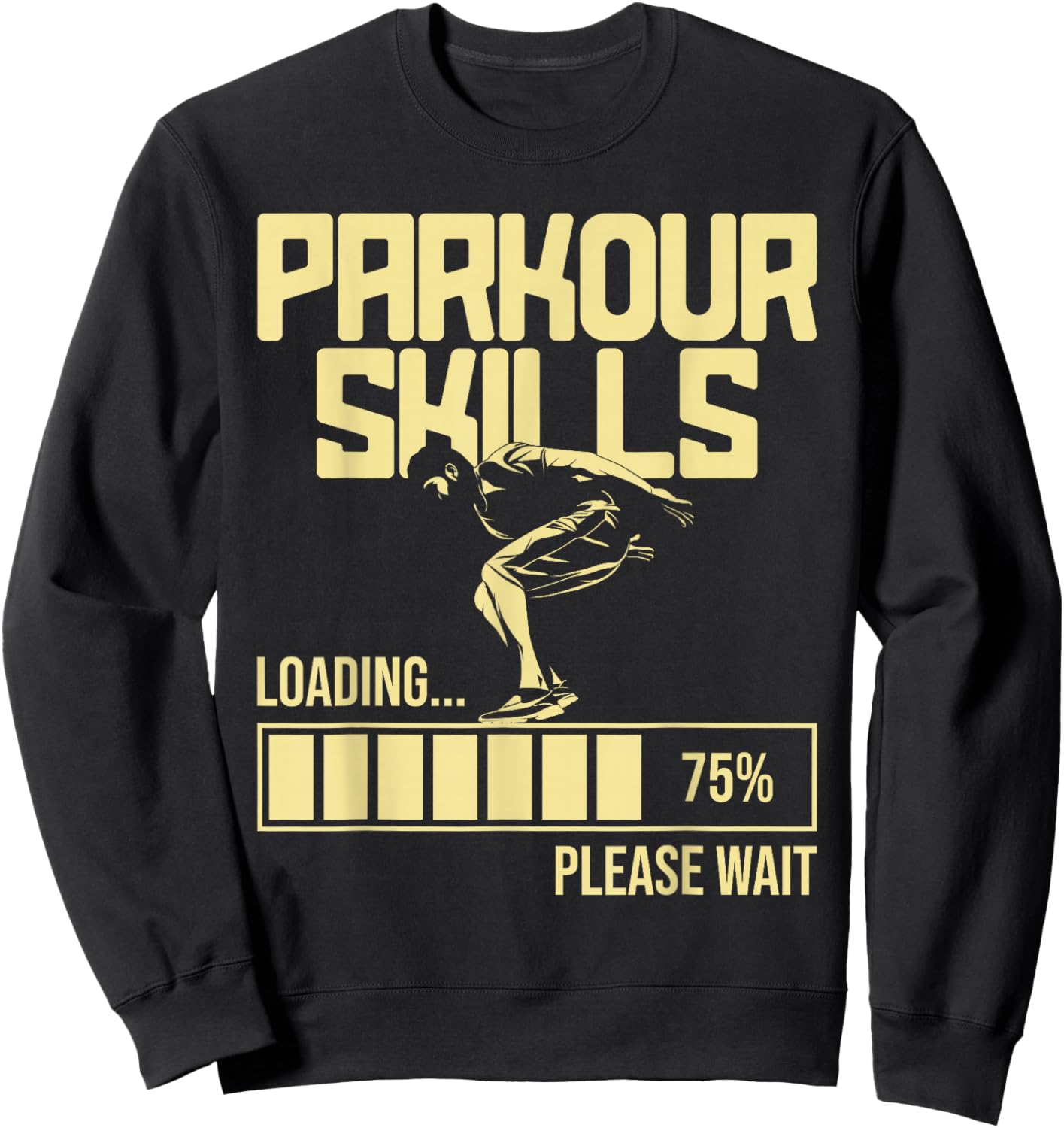Parkour Skills - Freerunning Urban Gymnastic Jumping Sweatshirt - Sweatshirt | Black