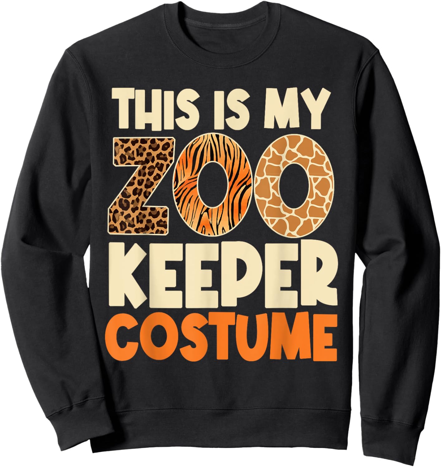 Zookeeper Costume Zoogoer Zoo Garden Animal Lover Keeper Sweatshirt - Sweatshirt | Black
