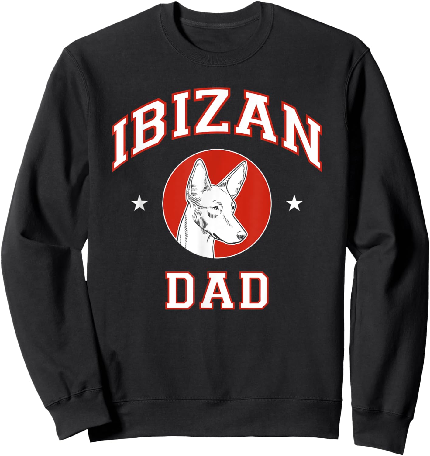 Ibizan Hound Dad Dog Father Sweatshirt - Sweatshirt | Black