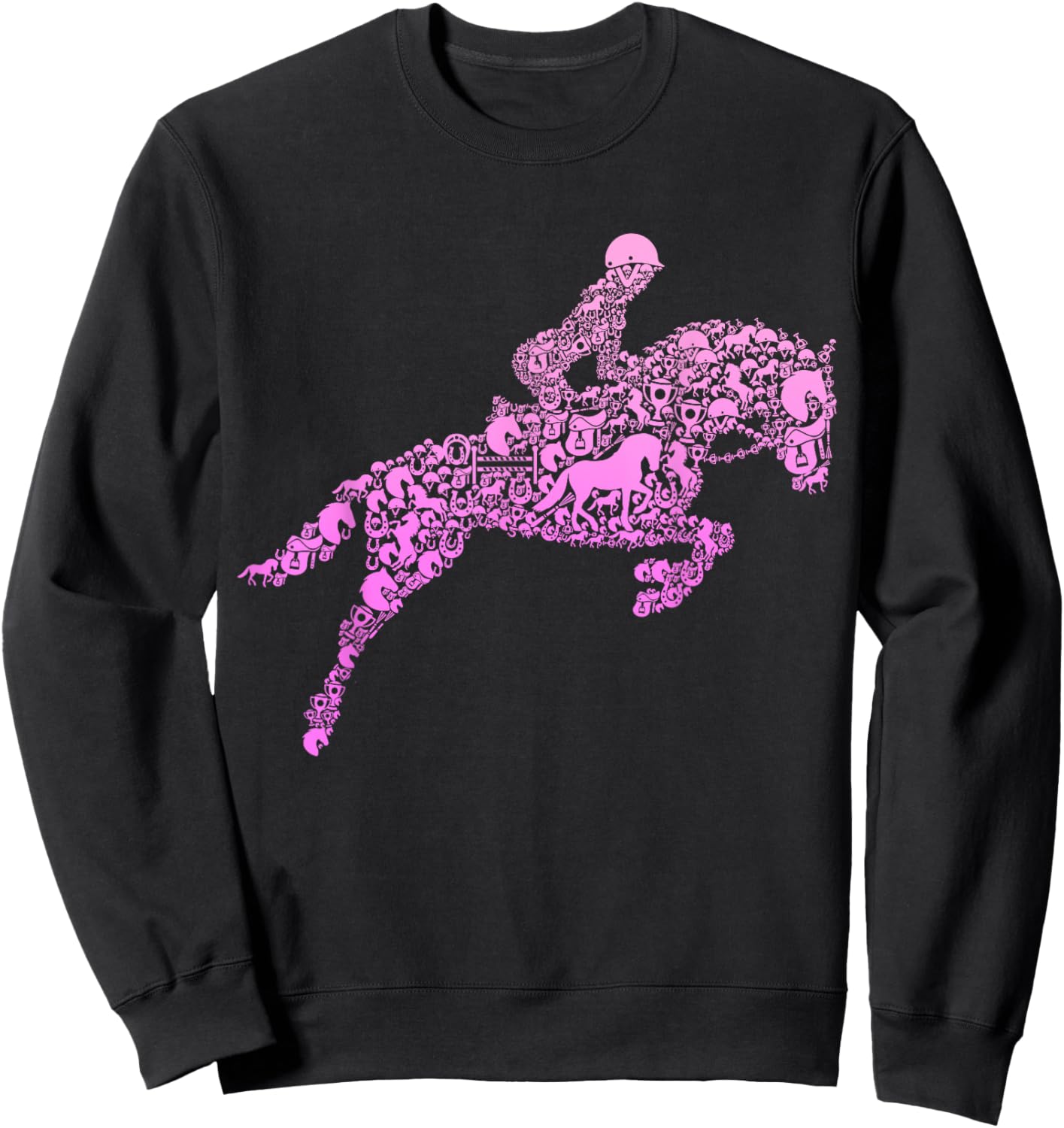 Horse Lover Girl Horseback Riding Women Sweatshirt - Sweatshirt | Black