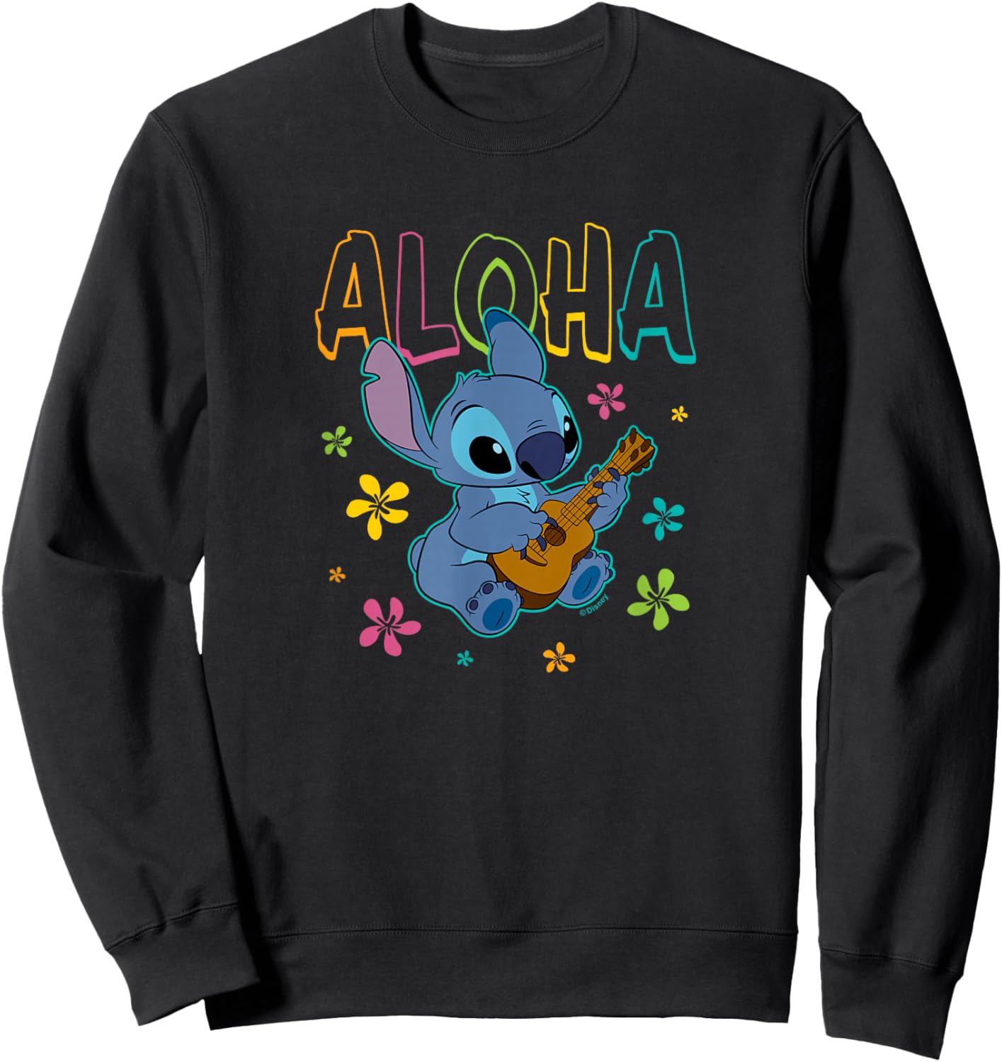 Lilo & Stitch Aloha Sweatshirt - Sweatshirt | Black