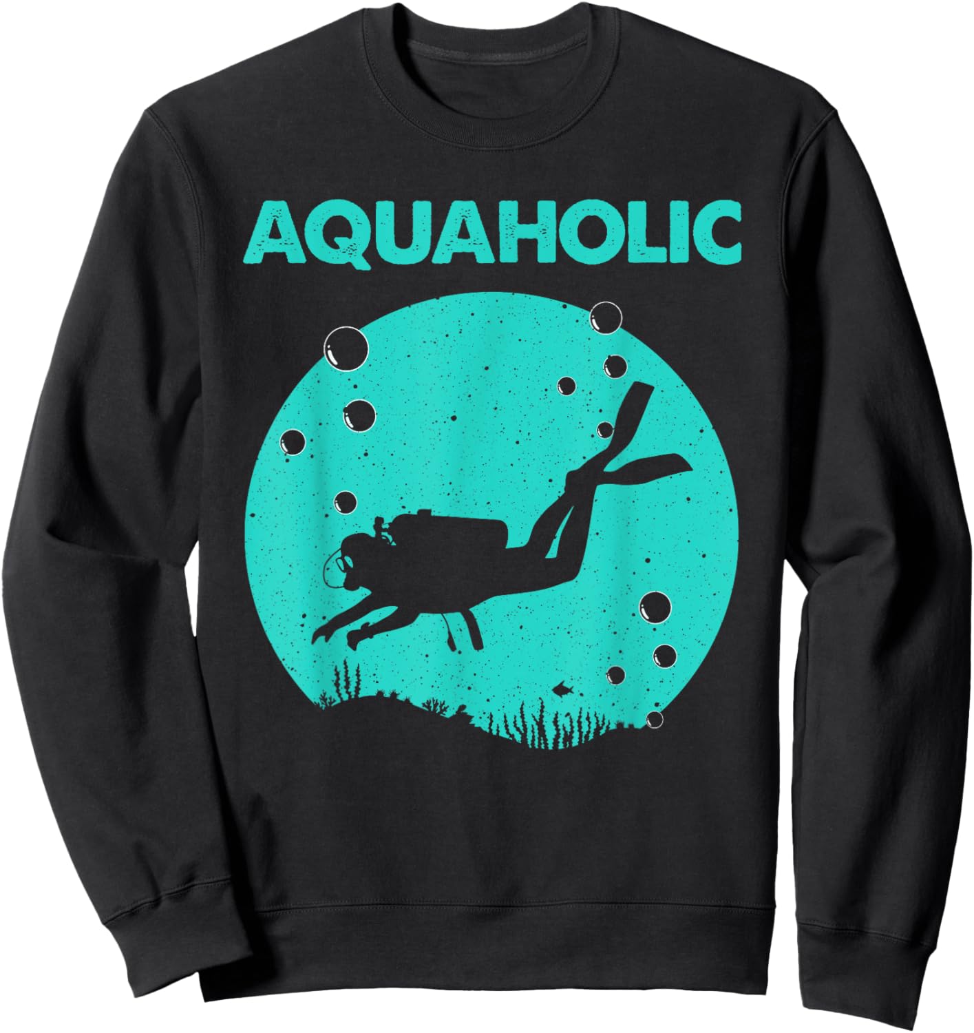 Cool Scuba Diving Themed Design Women Scuba Dive Sweatshirt - Sweatshirt | Black