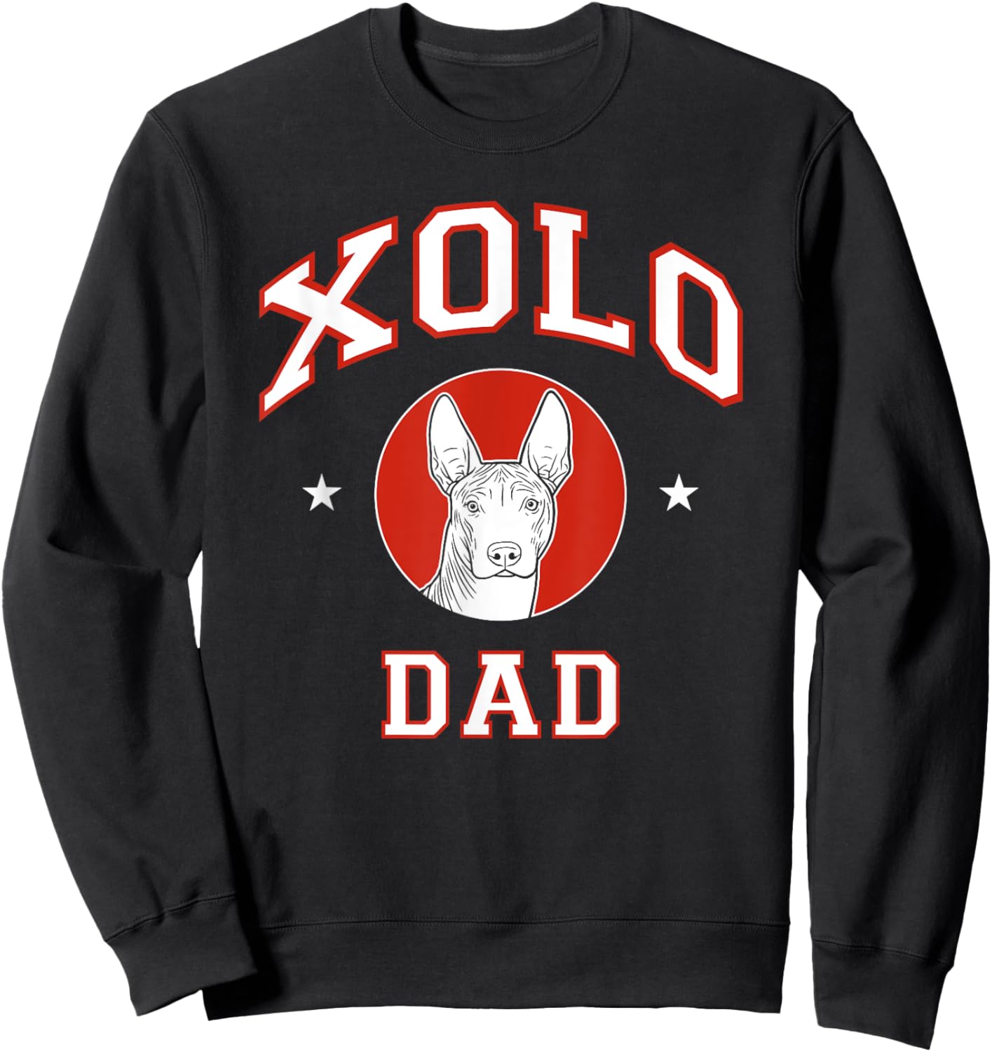 Xoloitzcuintli Dad Xolo Dog Father Sweatshirt - Sweatshirt | Black
