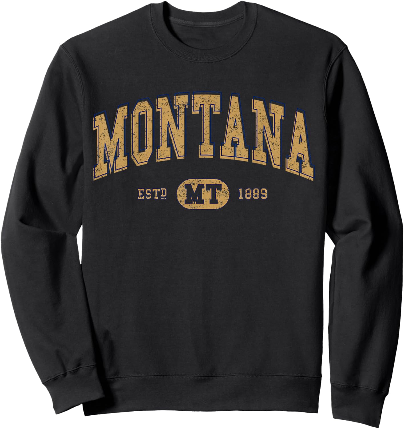 Montana Varsity-Style Graphic Sweatshirt - Sweatshirt | Black