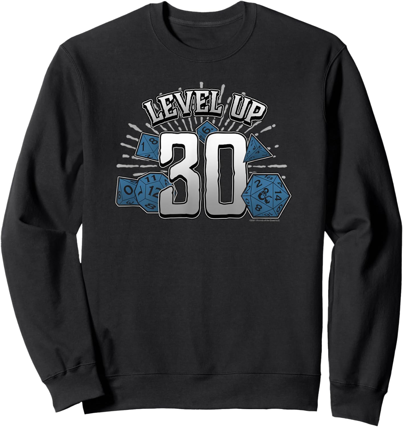Dungeons & Dragons Birthday Level Up Thirty Sweatshirt - Sweatshirt | Black