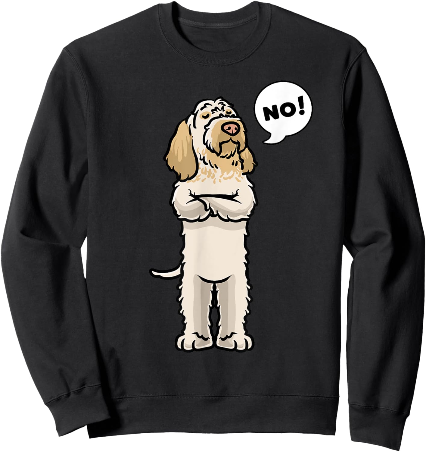 Stubborn Spinone Italiano Dog Sweatshirt - Sweatshirt | Black