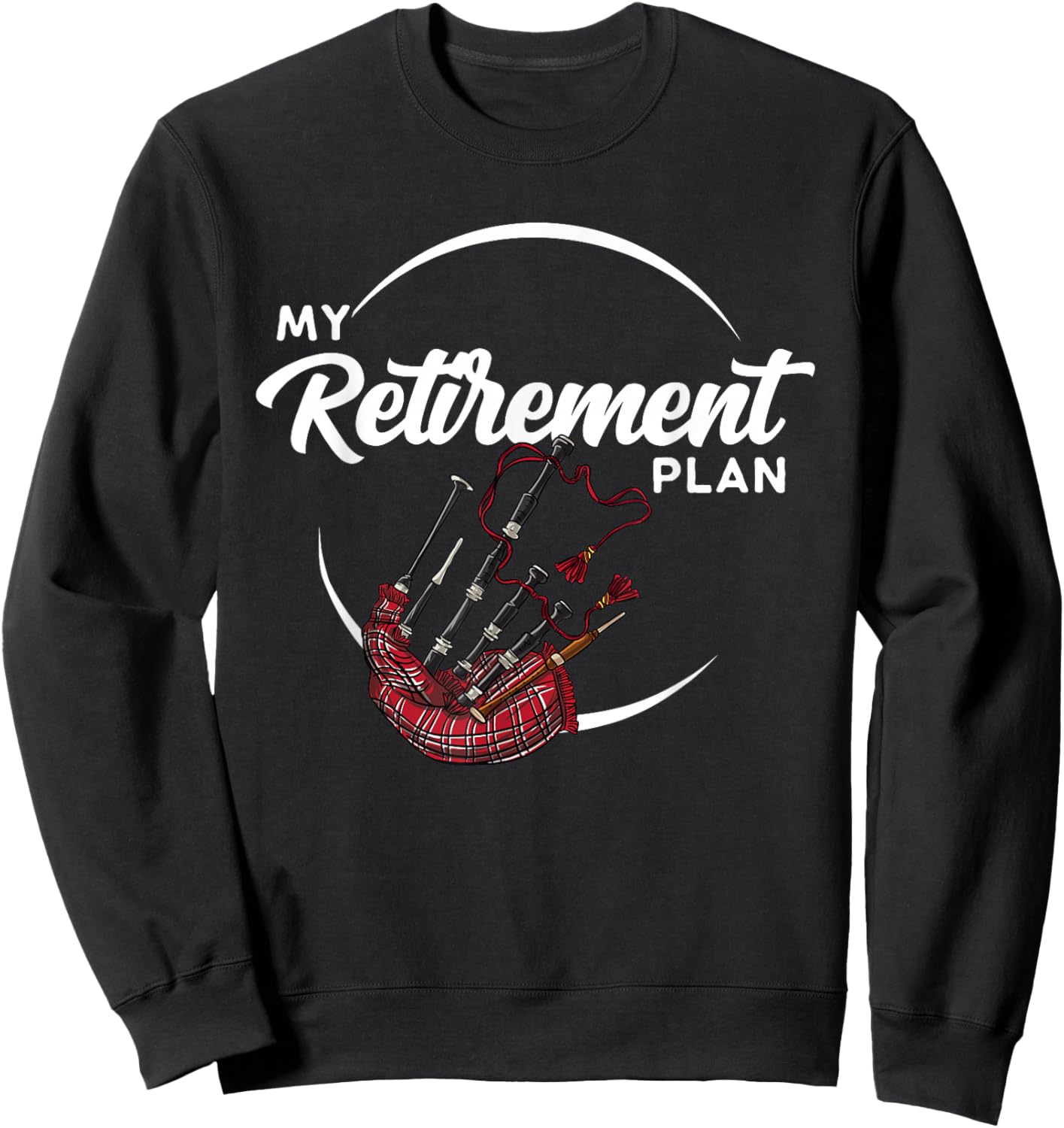 Funny Bagpipe Gift Whistler Sweatshirt - Sweatshirt | Black