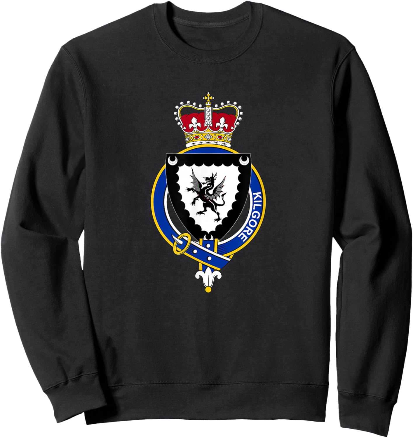 Kilgore Coat of Arms - Family Crest Sweatshirt - Sweatshirt | Black