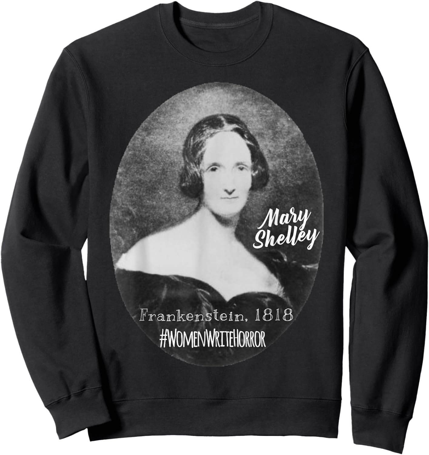 Mary Shelley Frankenstein Gothic Horror Sweatshirt - Sweatshirt | Black