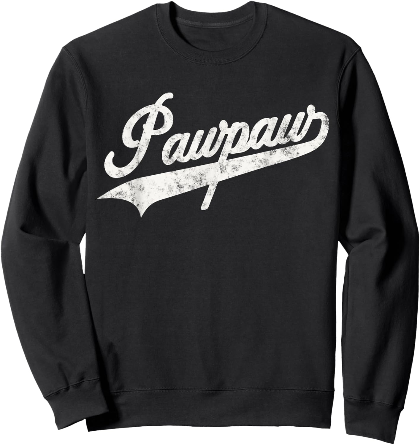 Pawpaw Vintage Retro Style Father’s day Gift Dad Grandpa Sweatshirt - Sweatshirt | Black