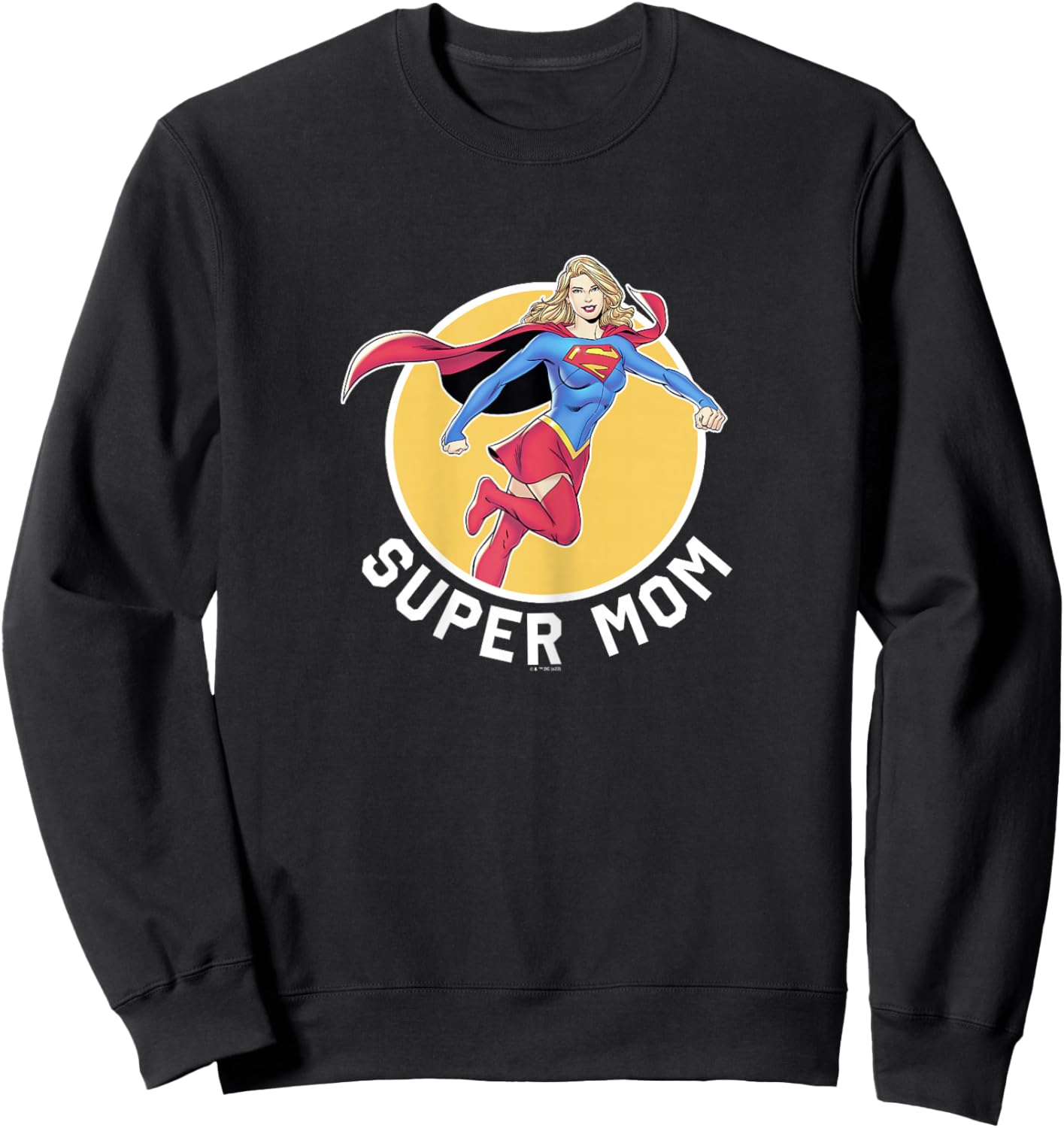 DC Comics Superman Mother's Day Super Mom Poster Sweatshirt - Sweatshirt | Black