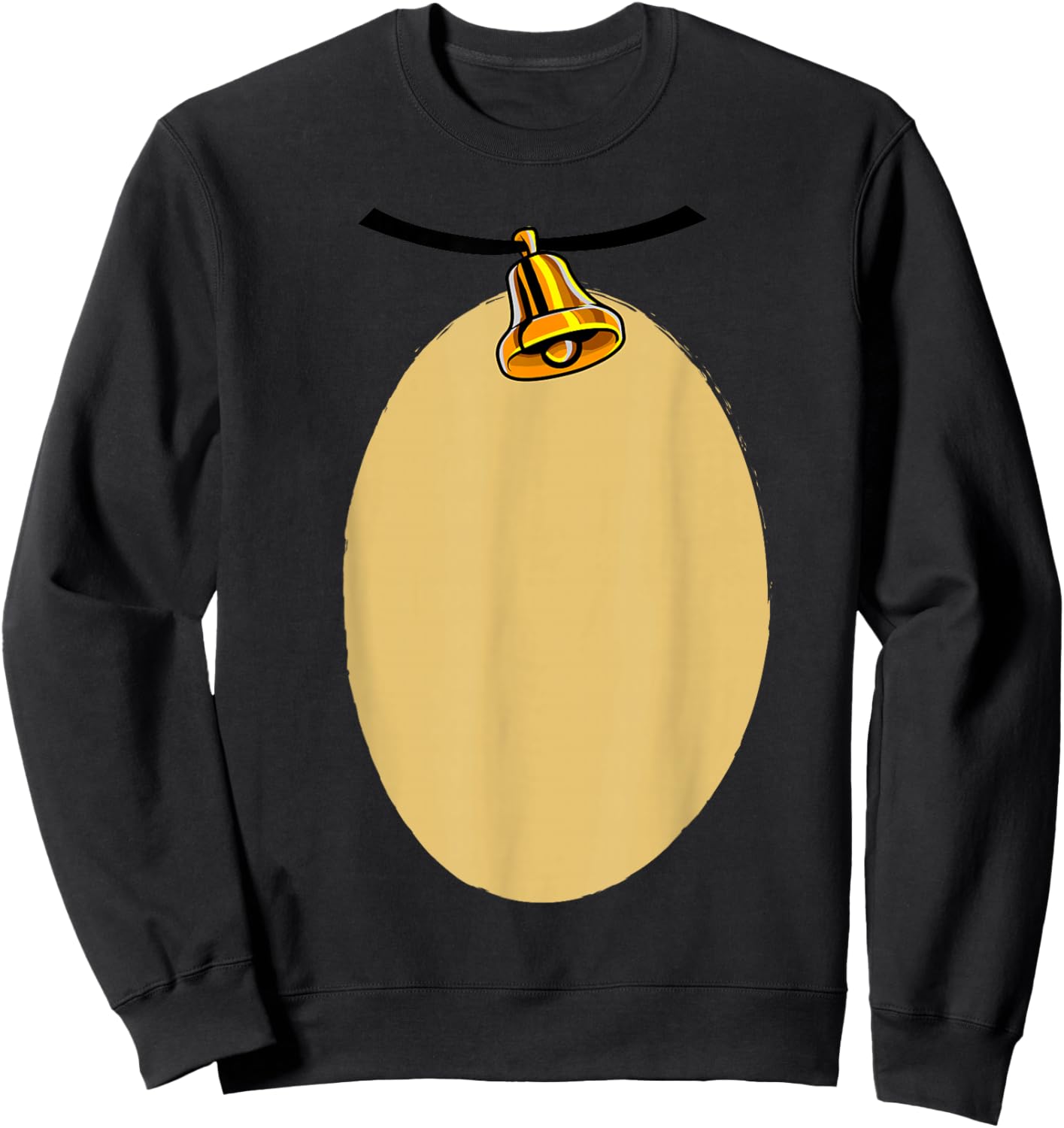 Reindeer Belly Costume Christmas Deer DIY Women Men Kids Sweatshirt - Sweatshirt | Black