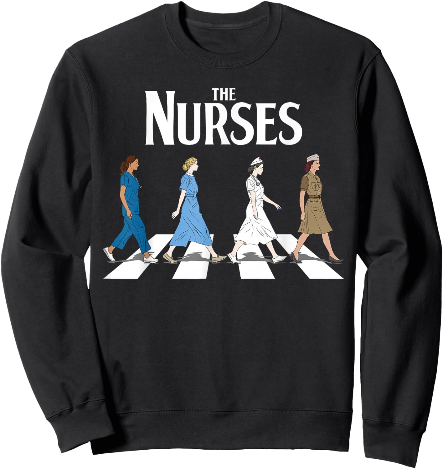 Retro Nurse Gifts Nurse Week Gifts Funny Nurse Sweatshirt - Sweatshirt | Black