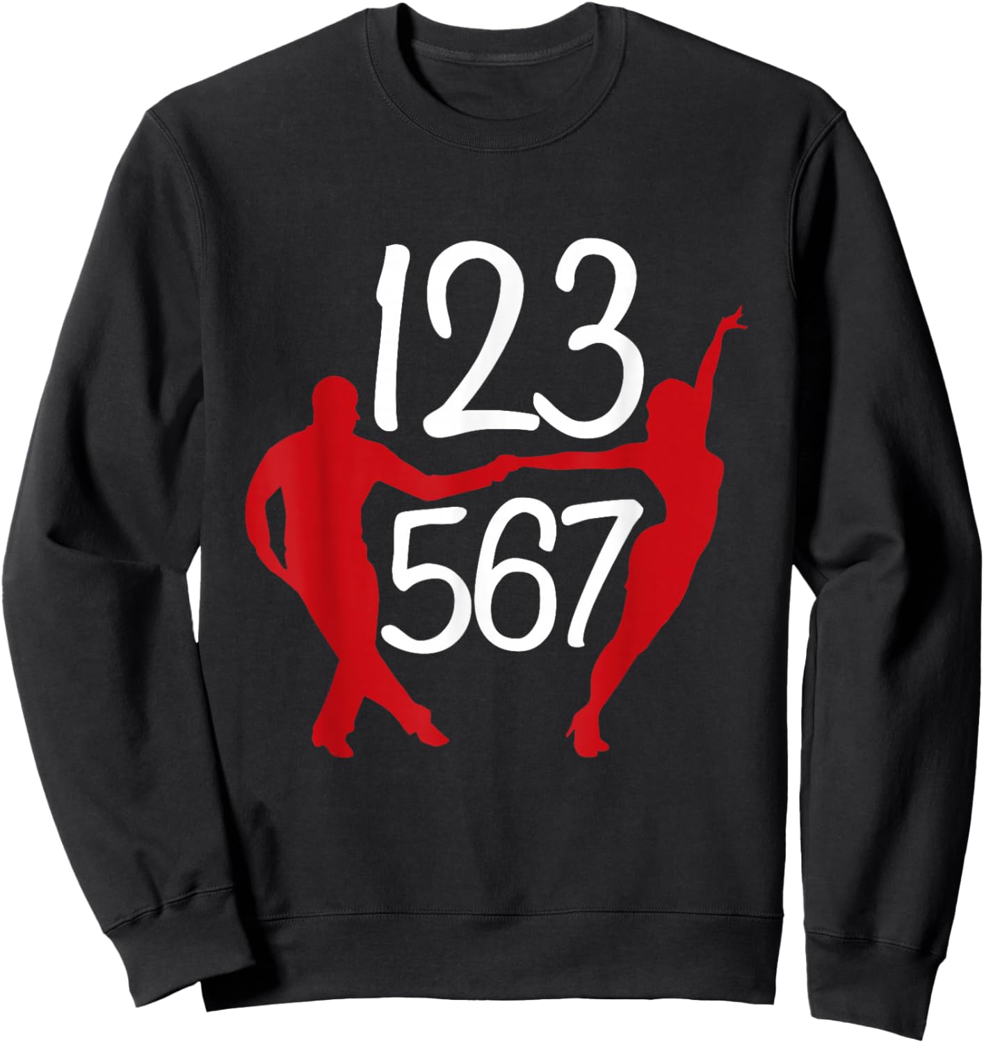 123 567 Salsa Lover Latin Salsa Dance Sweatshirt - Sweatshirt | Black