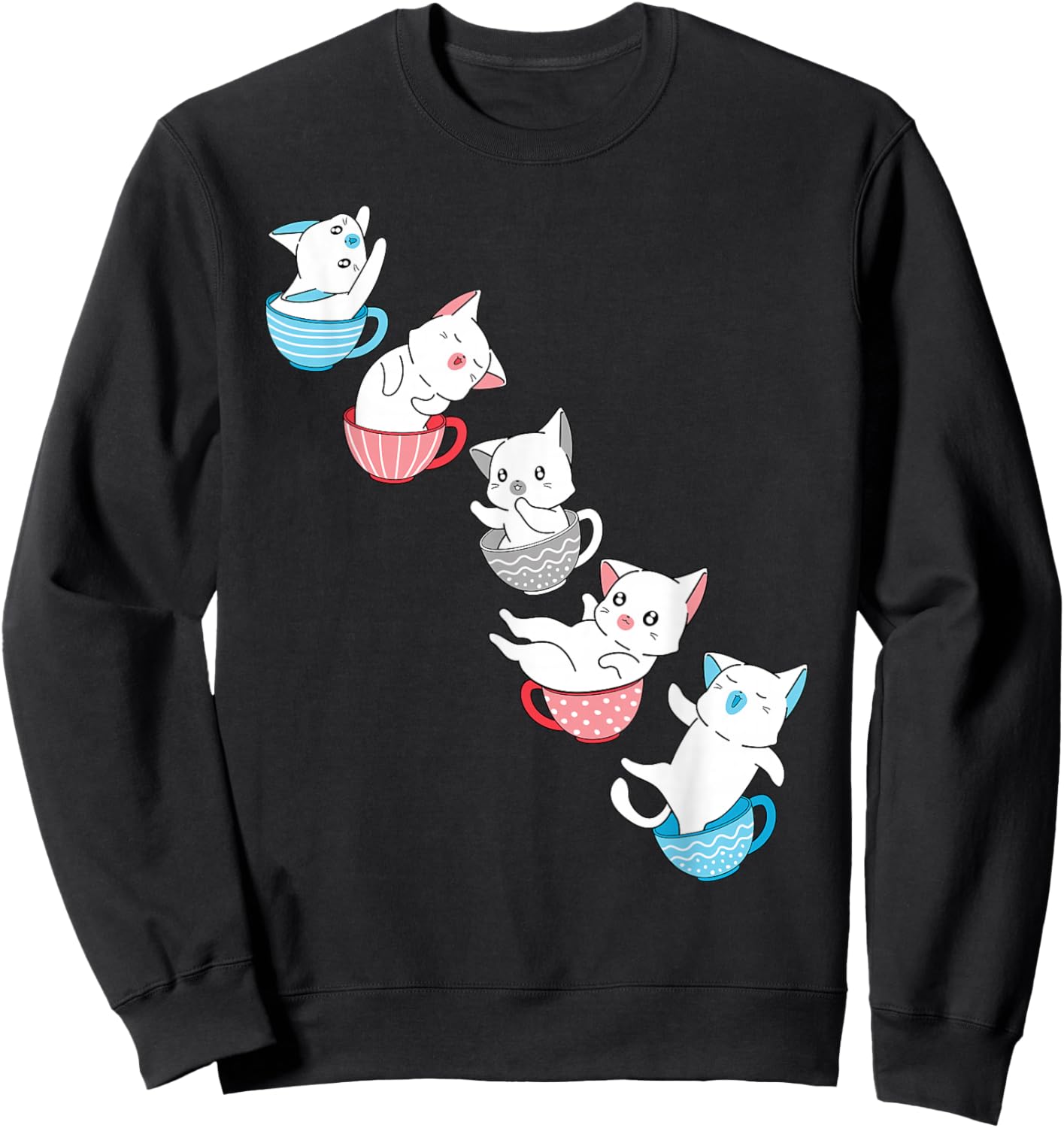 Transgender Flag Trans Pride Cat Animal Proud Transgender Sweatshirt - Sweatshirt | Black