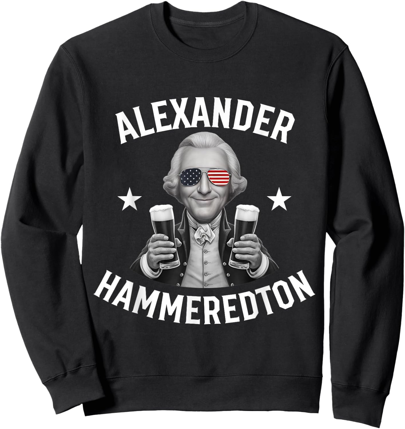 Alexander Hammeredton Funny Alexander Hammeredton Patriotic Men Sweatshirt - Sweatshirt | Black