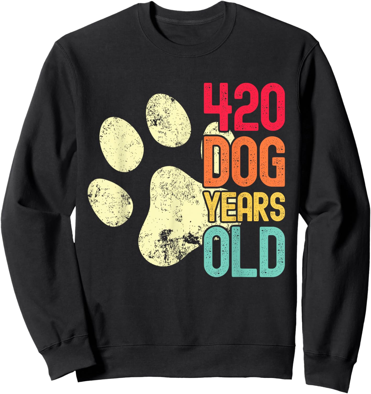 420 Dog Years Old Funny Dog Lovers 60th Birthday Women Sweatshirt - Sweatshirt | Black