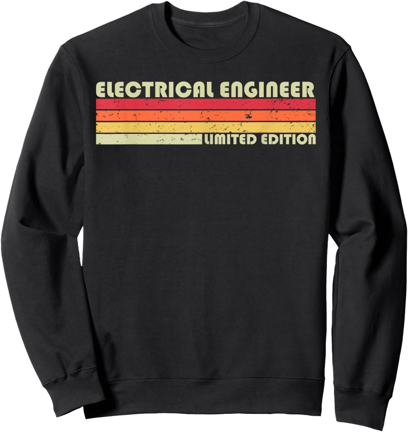 Personal Christmas Retro Vintage Graduation Gifts ELECTRICAL ENGINEER Funny Job Title Birthday Worker Idea -Adult Black Small Sweatshirt - Sweatshirt | Black