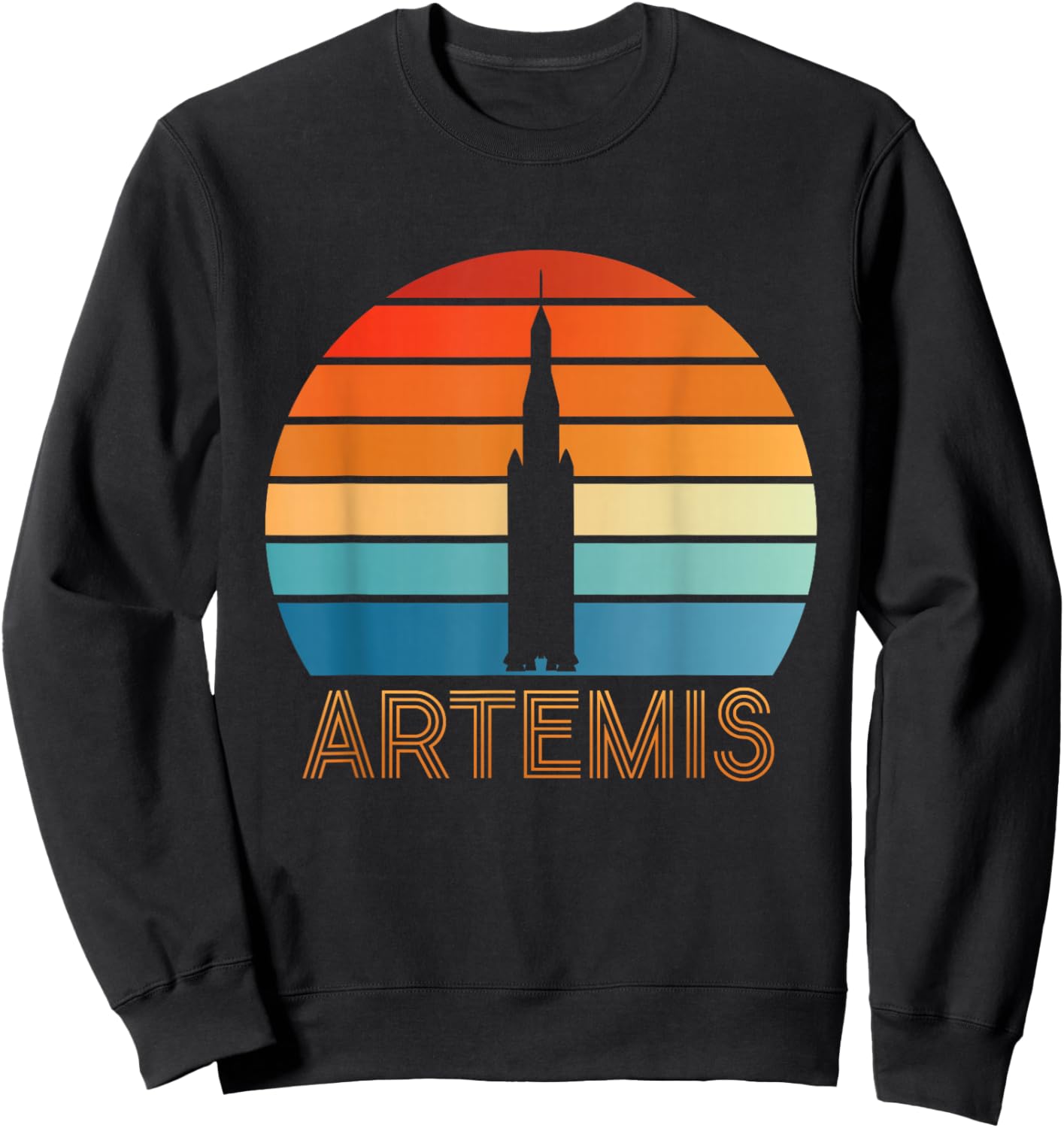 Artemis - Moon Mars and Beyond Space Exploration Sweatshirt - Sweatshirt | Black