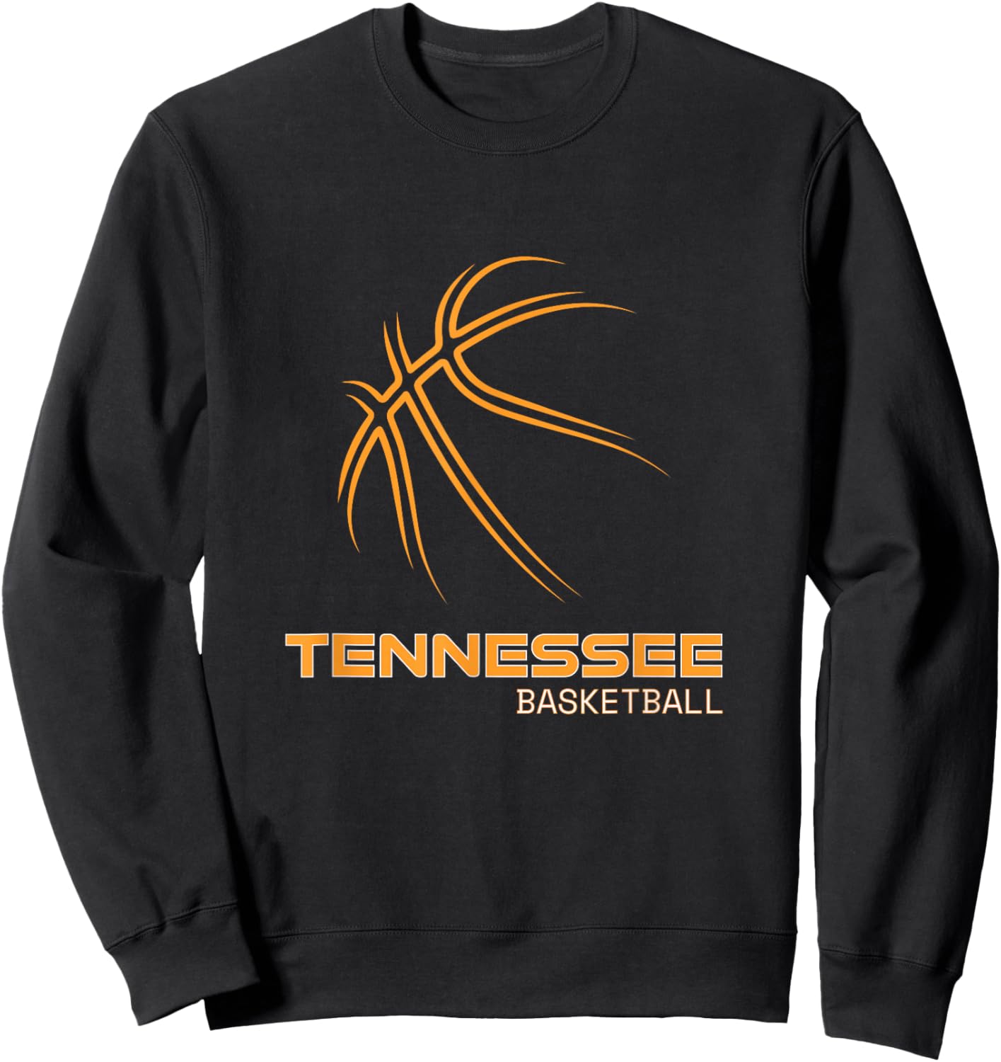 The Volunteer State Sports Fan Tennessee Basketball Hoops Sweatshirt - Sweatshirt | Black