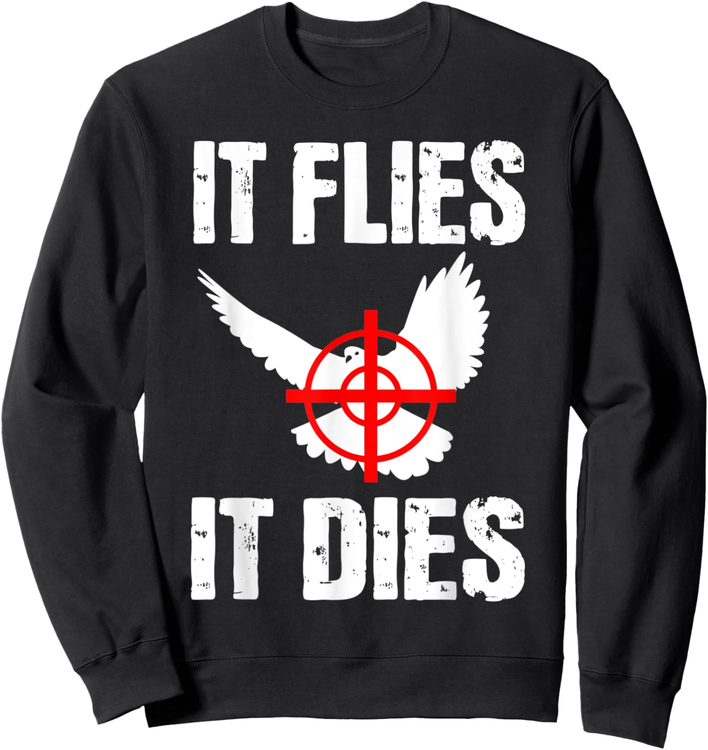 Dove Hunting Pigeon Bird Hunter Huntress Sweatshirt - Sweatshirt | Black