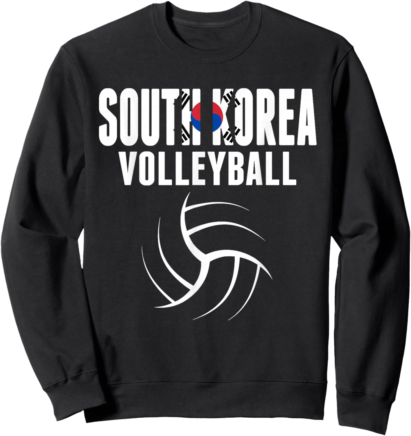 South Korea Volleyball Fans Jersey - Korean Sport Lovers Sweatshirt - Sweatshirt | Black