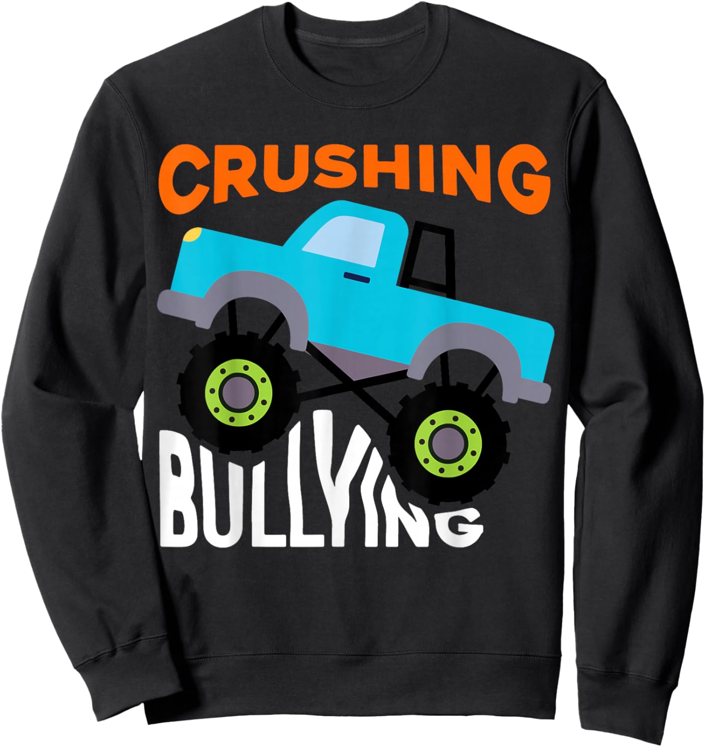 Boys Blue Anti Bullying Be A Friend Not A Bully Prevention Sweatshirt - Sweatshirt | Black