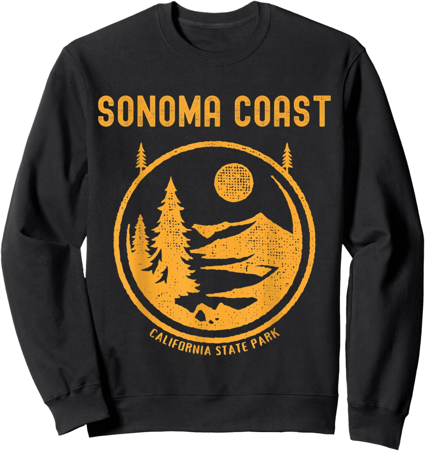 Sonoma Coast California State Park Sweatshirt - Sweatshirt | Black