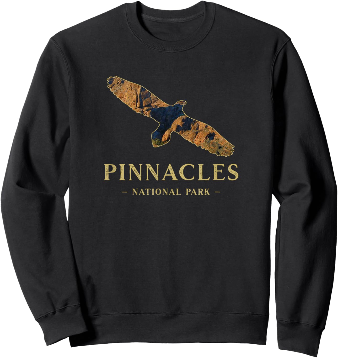 Pinnacles National Park California Condor Silhouette Birds Sweatshirt - Sweatshirt | Black