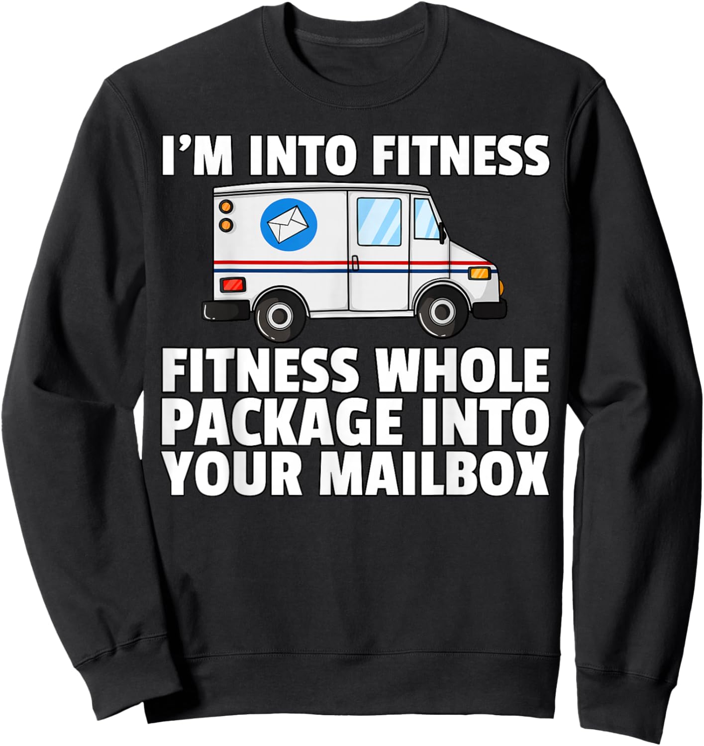 Postal Service For Mailman US Postman Worker Sweatshirt - Sweatshirt | Black
