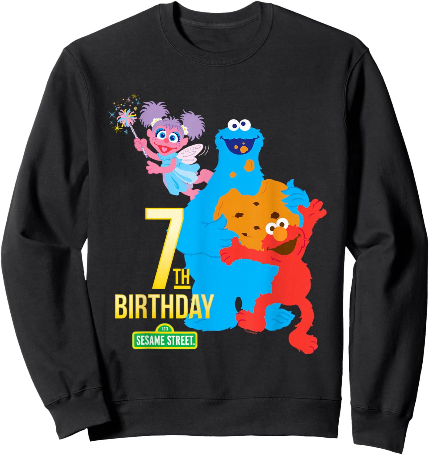 Sesame Street 7th Birthday Sweatshirt - Sweatshirt | Black