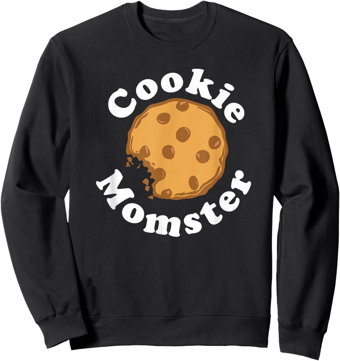 Cookie Momster funny baking Mom Baker gift Sweatshirt - Sweatshirt | Black