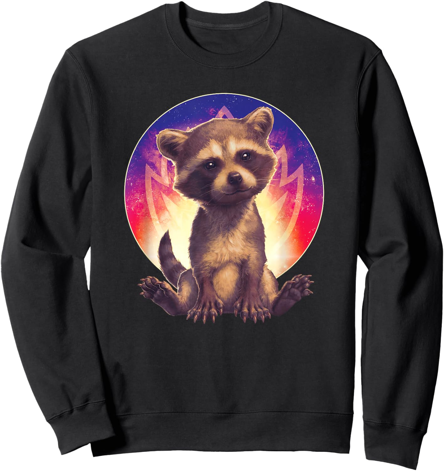 Marvel Guardians of The Galaxy Volume 3 Baby Rocket Raccoon Sweatshirt - Sweatshirt | Black