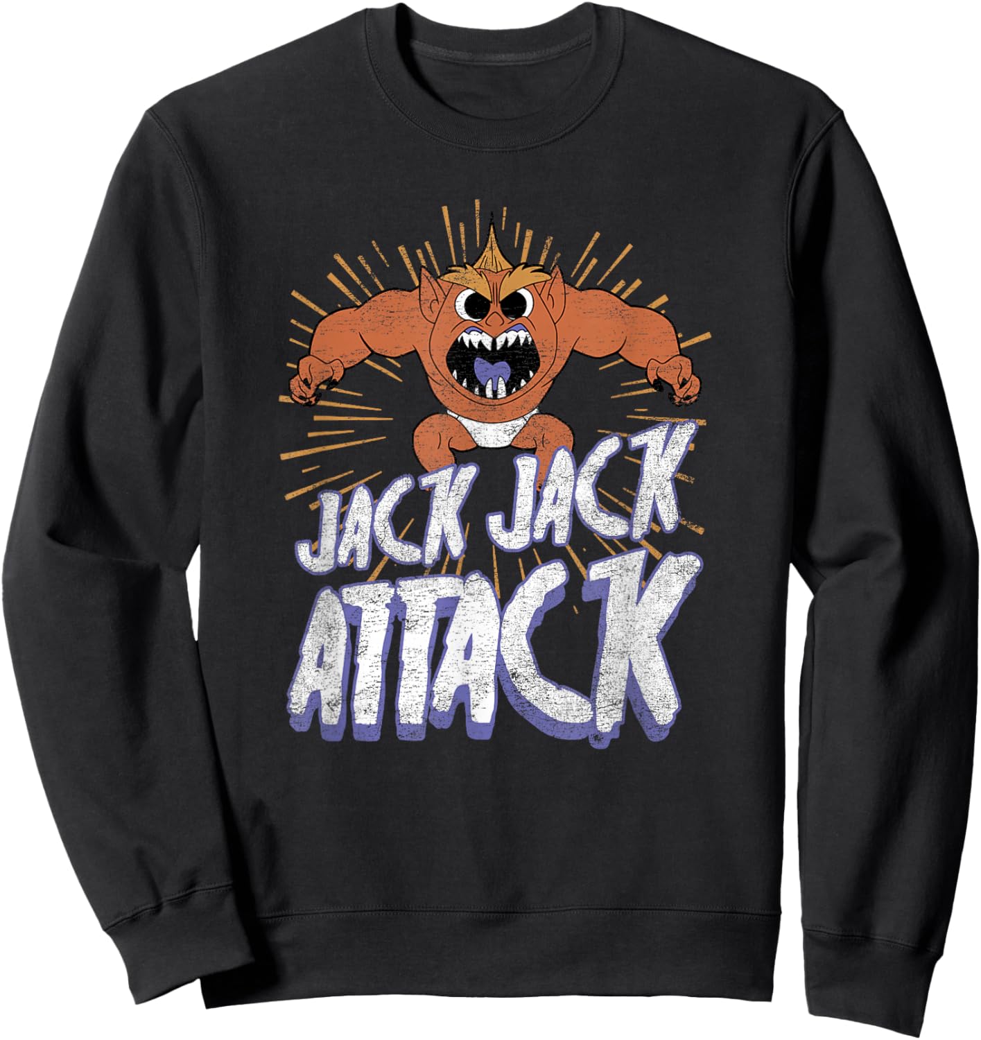 Disney Pixar The Incredibles Halloween Jack-Jack Attack Sweatshirt - Sweatshirt | Black