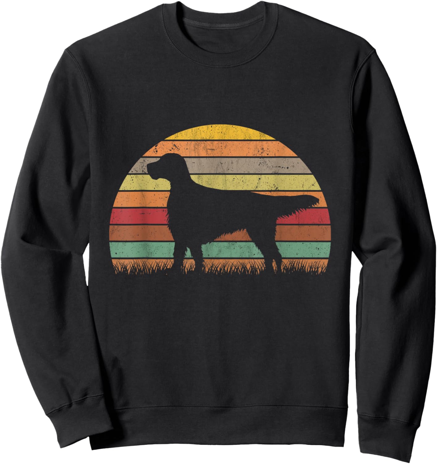 English Setter Retro Sweatshirt - Sweatshirt | Black