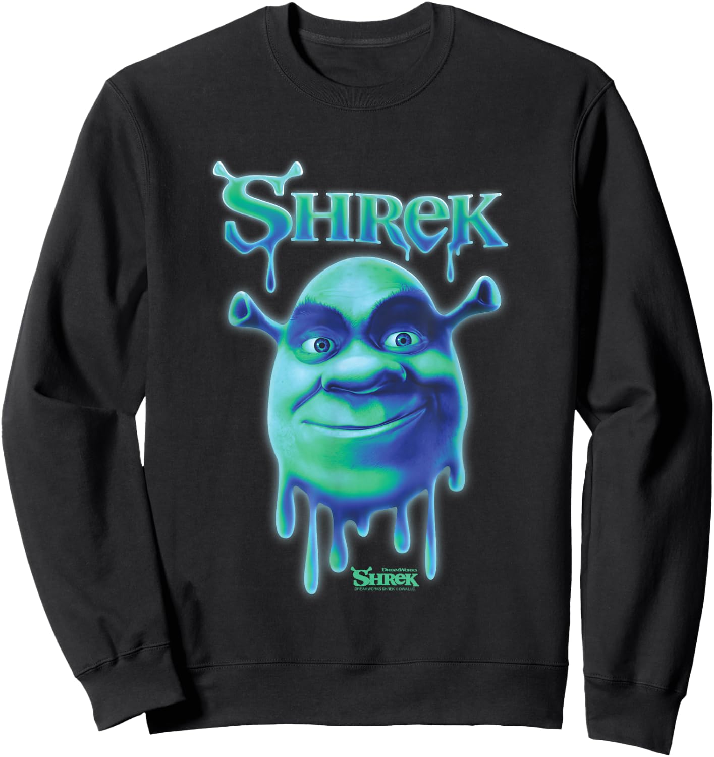 Shrek Slime Big Face Sweatshirt - Sweatshirt | Black