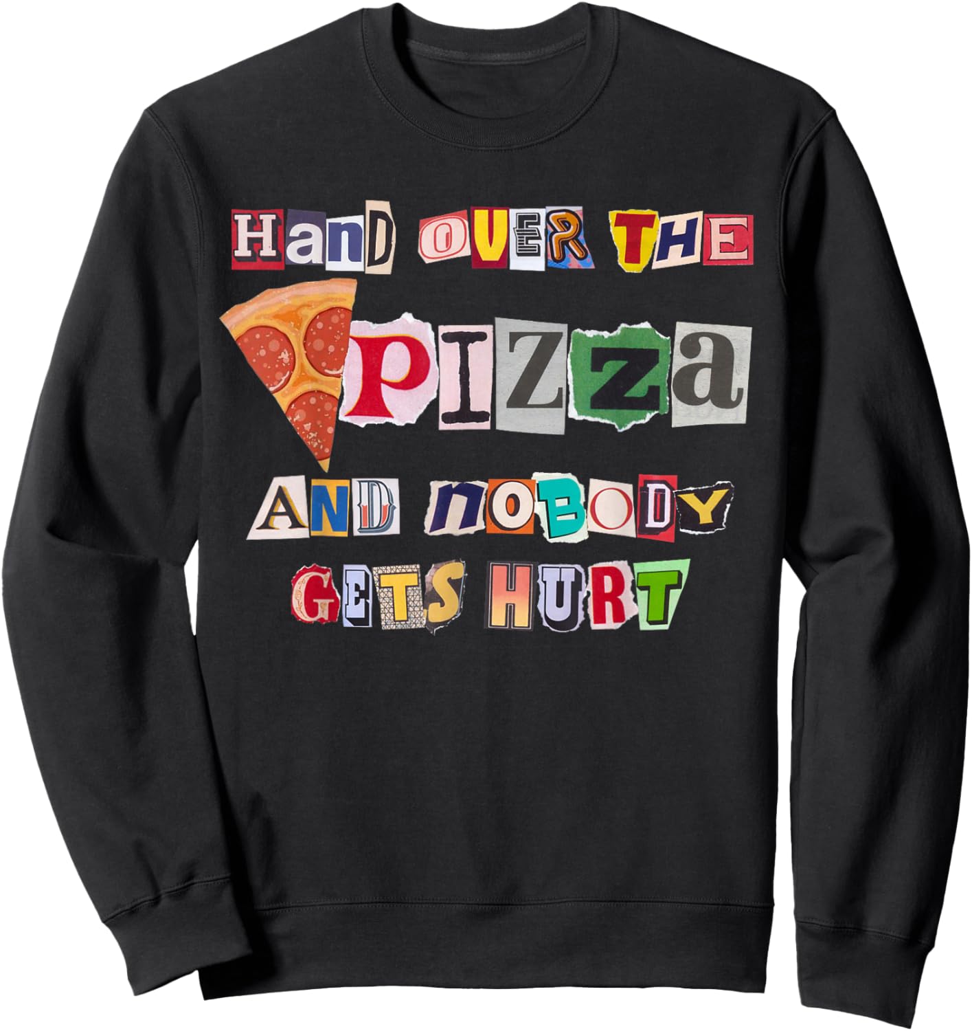 Funny Pizza Party Birthday for Kids Youth Men Women Sweatshirt - Sweatshirt | Black