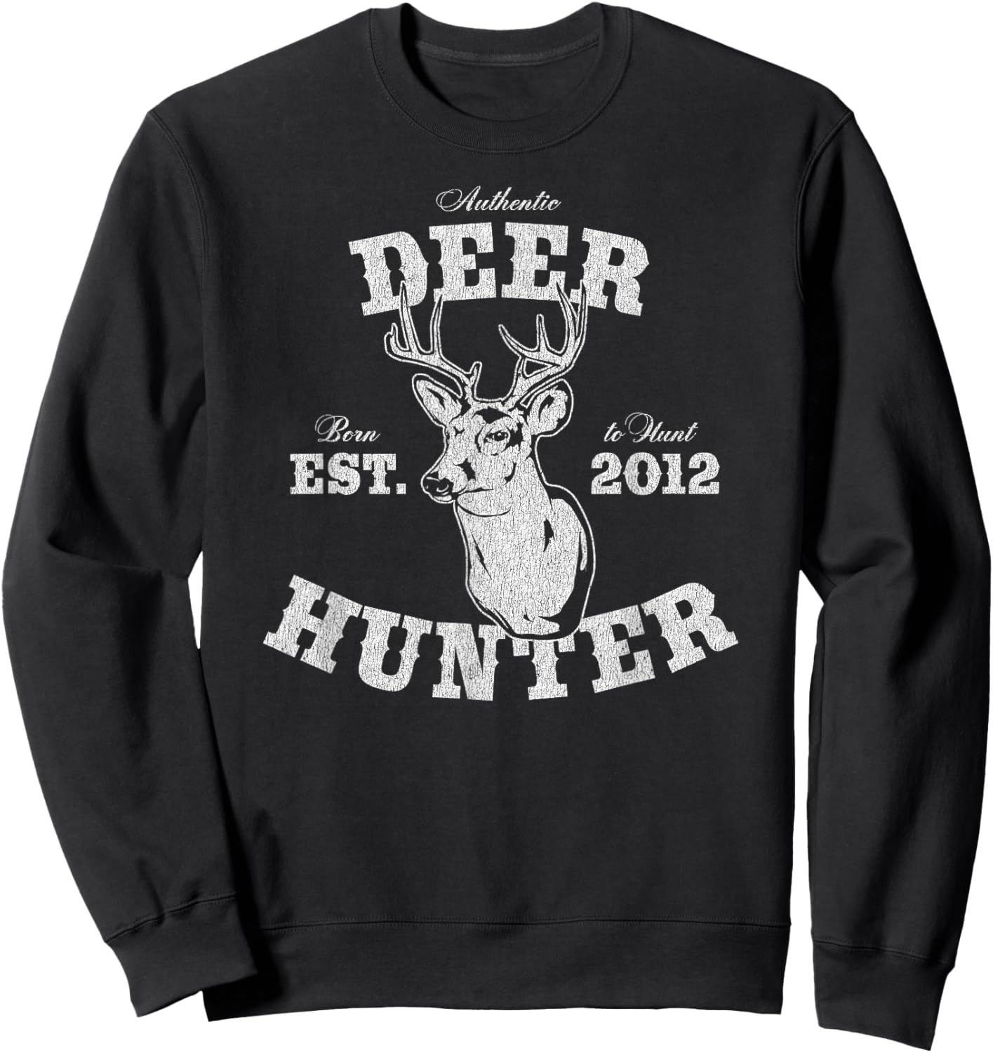 14 Year Old Deer Hunter Hunting 2012 14th Birthday Sweatshirt - Sweatshirt | Black